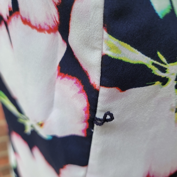 Banana Republic Floral Ruffle Button Shirt Dress Size Small - Picture 9 of 13